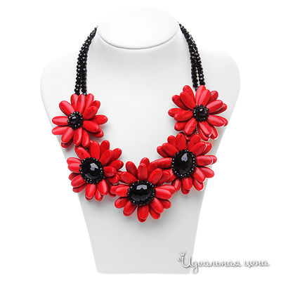 Колье Migura, цвет цвет бордовый