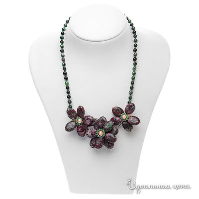 Колье Migura, цвет цвет зеленый,бордовый,розовый