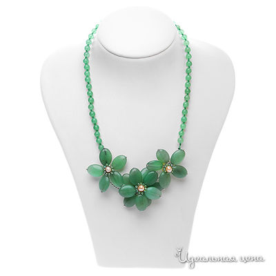 Колье Migura, цвет цвет зеленый,розовый