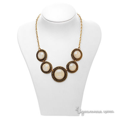 Колье Migura, цвет цвет золотой,бежевый