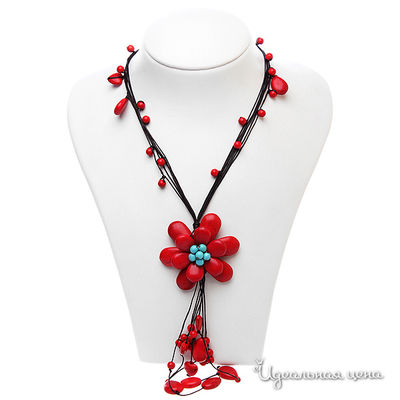 Колье Migura, цвет цвет красный,черный,бирюзовый