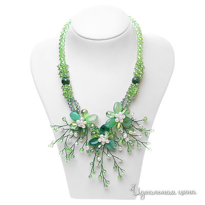 Колье Migura, цвет цвет зеленый,белый