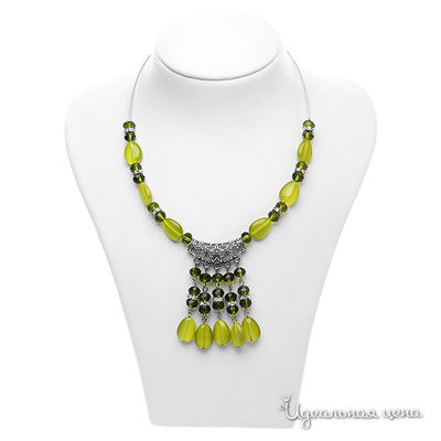 Колье Migura, цвет цвет зеленый,серебрянный