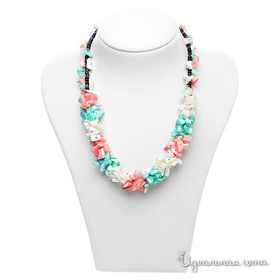 Колье Migura, цвет цвет розовый,белый, зеленый,черный