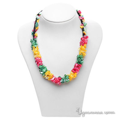 Колье Migura, цвет цвет зеленый,розовый,желтый,черный