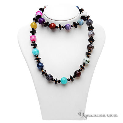 Бусы Migura, цвет цвет черный,серый,коричневый,розовый,зеленый