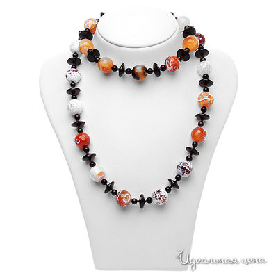 Бусы Migura, цвет цвет черный,коричневый,серый