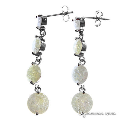 Серьги Migura, цвет цвет зеленый,серебрянный