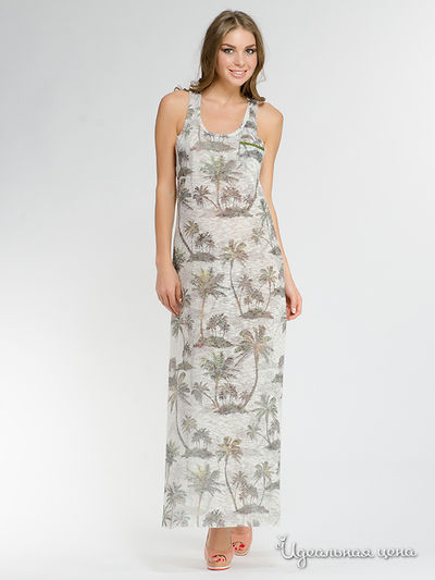 Платье Please, цвет серое, зеленое