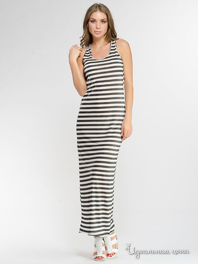 Платье Please, цвет черное, белое