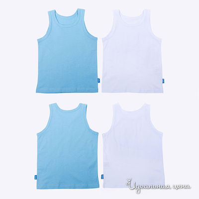 Комплект (Майки 2 Штуки) Button Blue, цвет белый, голубой