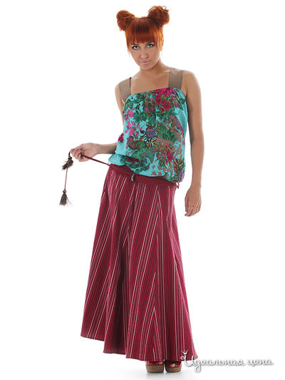 Платье Artwizard, цвет бордовое, зеленое