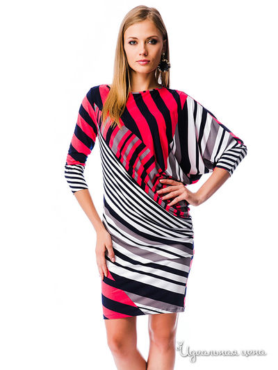 Платье Mondigo, цвет коралловый, черный