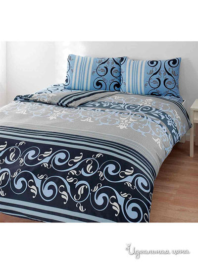 Комплект постельного белья двуспальный TAC, цвет голубой