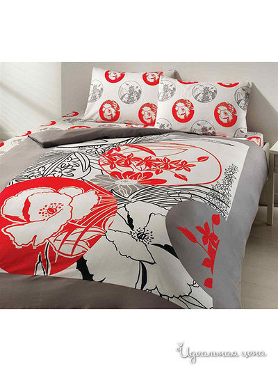 Комплект постельного белья двуспальный TAC, цвет серый