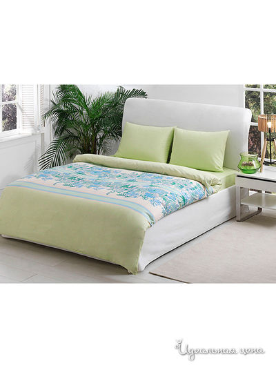 Комплект постельного белья двуспальный TAC, цвет зеленый