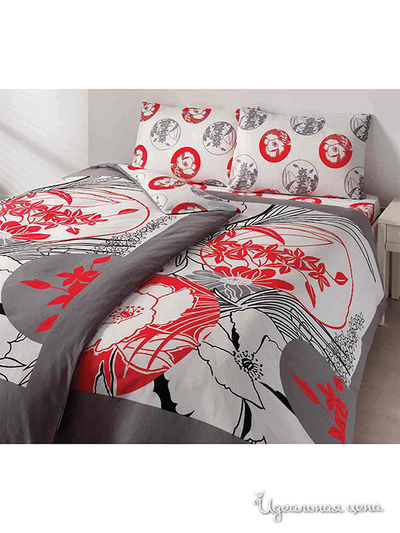 Комплект постельного белья семейный TAC, цвет серый