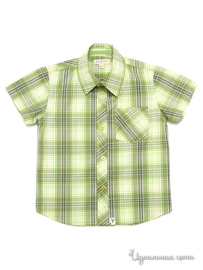 Рубашка PlayToday, цвет желтый, салатовый, серый