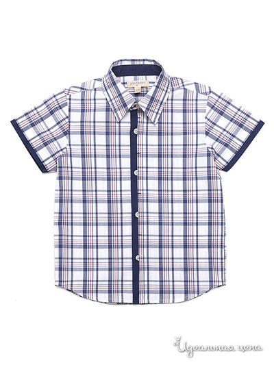 Рубашка PlayToday, цвет синий, белый, коралловый