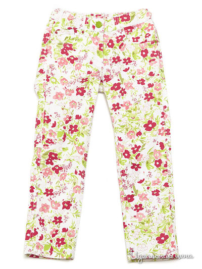Брюки PlayToday, цвет белый, салатовый, розовый