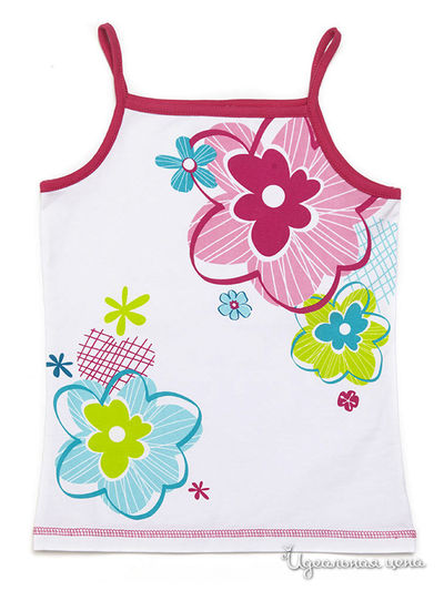 Комплект: топ, шорты PlayToday, цвет белый, малиновый