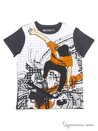 Лонгслив S’COOL!, цвет серый, белый