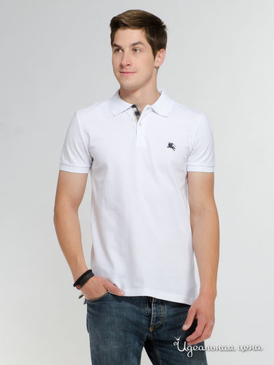 Поло Burberry, цвет белый