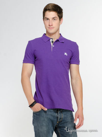 Поло Burberry, цвет фиолетовый