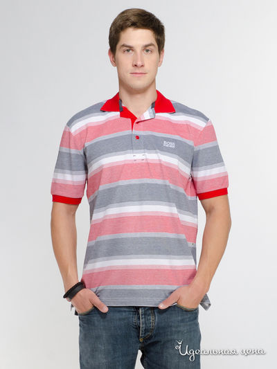 Поло Hugo Boss, цвет красное