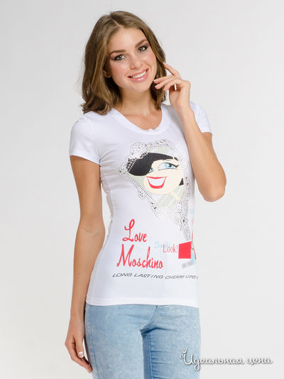 Футболка Moschino, цвет белый
