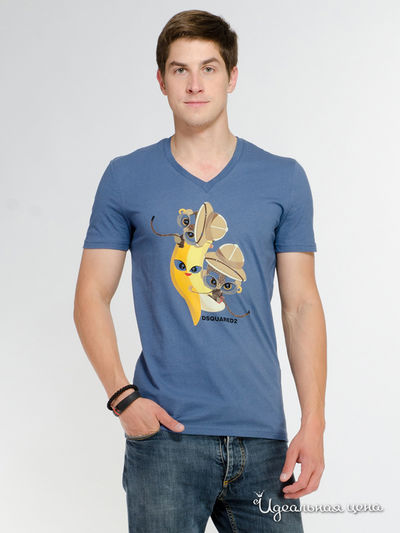 Футболка Dsquared2, цвет синий