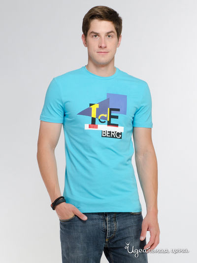 Футболка Iceberg, цвет голубой