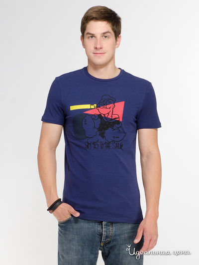 Футболка Iceberg, цвет темно-синий