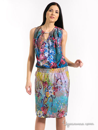 Платье Laura Marelli, цвет мультиколор