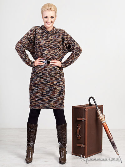 Платье Rita, цвет бежевый, коричневый