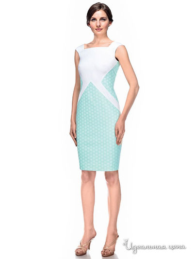 Платье Devore, цвет белый, зеленый