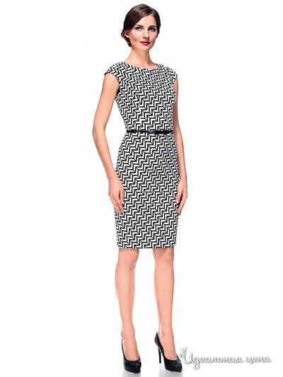 Платье Devore, цвет черный, белый