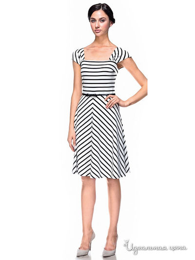 Платье Devore, цвет черное, белое