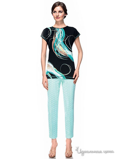 Блуза Devore, цвет черная, зеленая