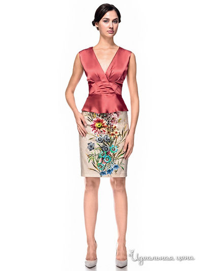 Блуза Devore, цвет терракотовая