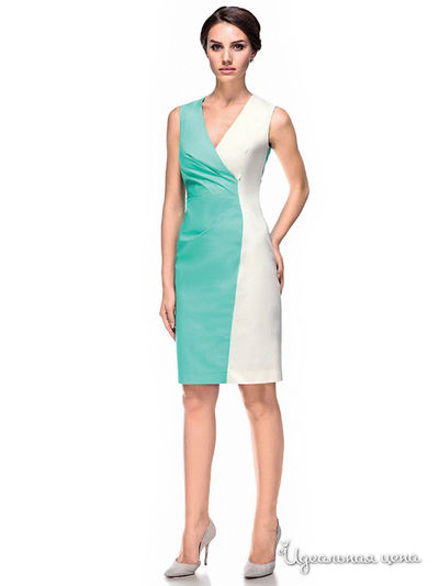 Платье Devore, цвет зеленое, бежевое