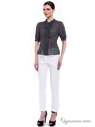 Блуза Devore, цвет черная, белая