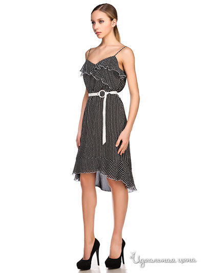 Платье Devore, цвет черное, белое