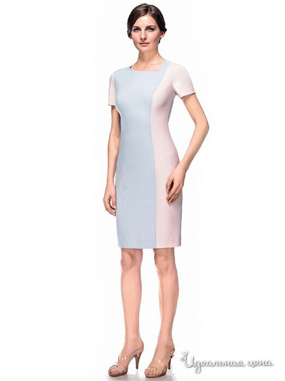 Платье Devore, цвет голубое, бежевое