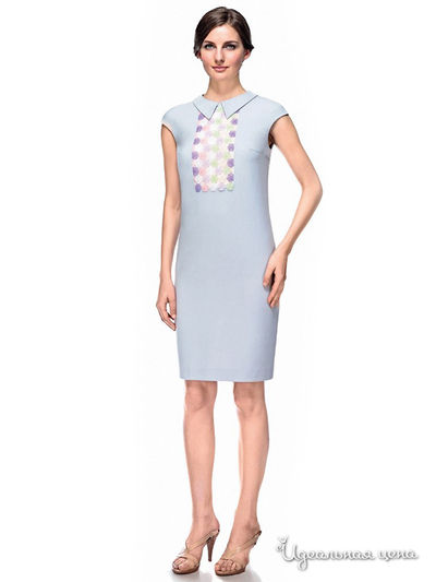 Платье Devore, цвет голубое, бежевое