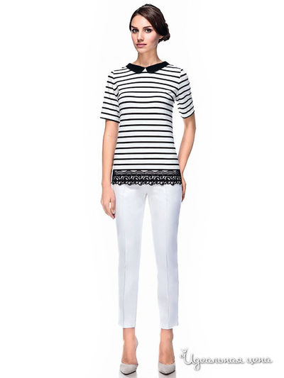 Блуза Devore, цвет черная, белая