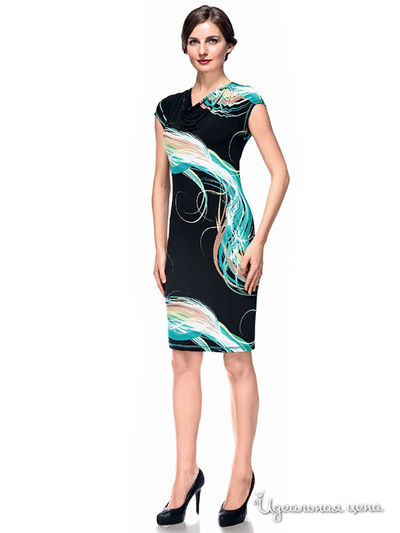 Платье Devore, цвет темно-серый, зеленый