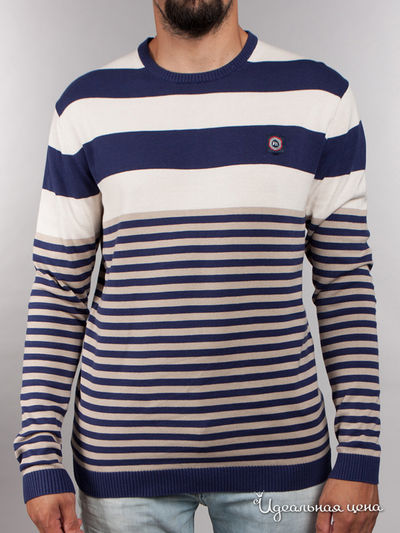 джемпер F5, цвет синий, белый