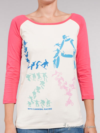 футболка F5, цвет бежевая, розовая