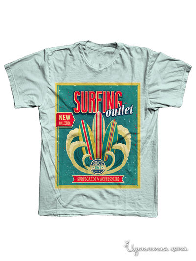 футболка F5, цвет голубая